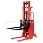 厂家供应 雙節式手推電升堆高機 小型升高车 手动搬运升高车